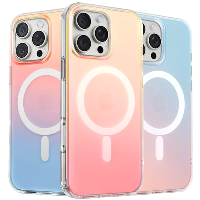 Fluoreszierende Gradient MagSafe Hülle für die iPhone 16 Serie