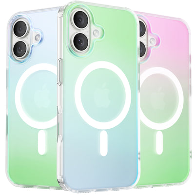 Fluoreszierende Gradient MagSafe Hülle für die iPhone 16 Serie