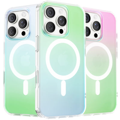 Fluoreszierende Gradient MagSafe Hülle für die iPhone 16 Serie