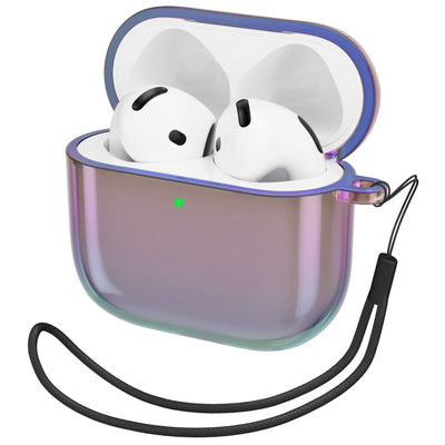 Irisierende AirPods 4 Hülle (2024) mit Lanyard