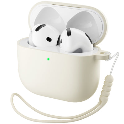 Flüssigsilikon AirPods 4 Hülle (2024) mit Schlüsselband