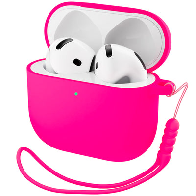 Flüssigsilikon AirPods 4 Hülle (2024) mit Schlüsselband