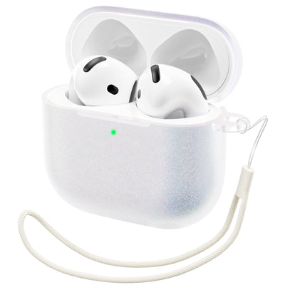 Irisierende AirPods 4 Hülle (2024) mit Lanyard