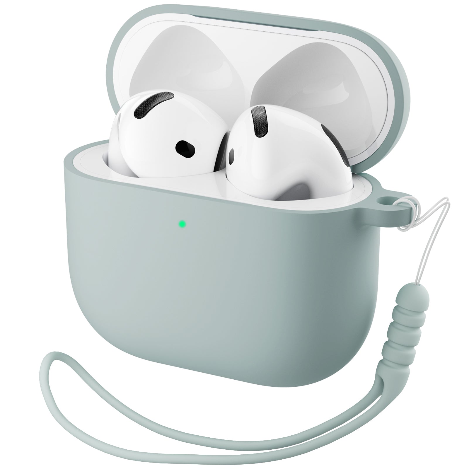 Liquid Silicone AirPods 4 Case(2024) with Lanyard