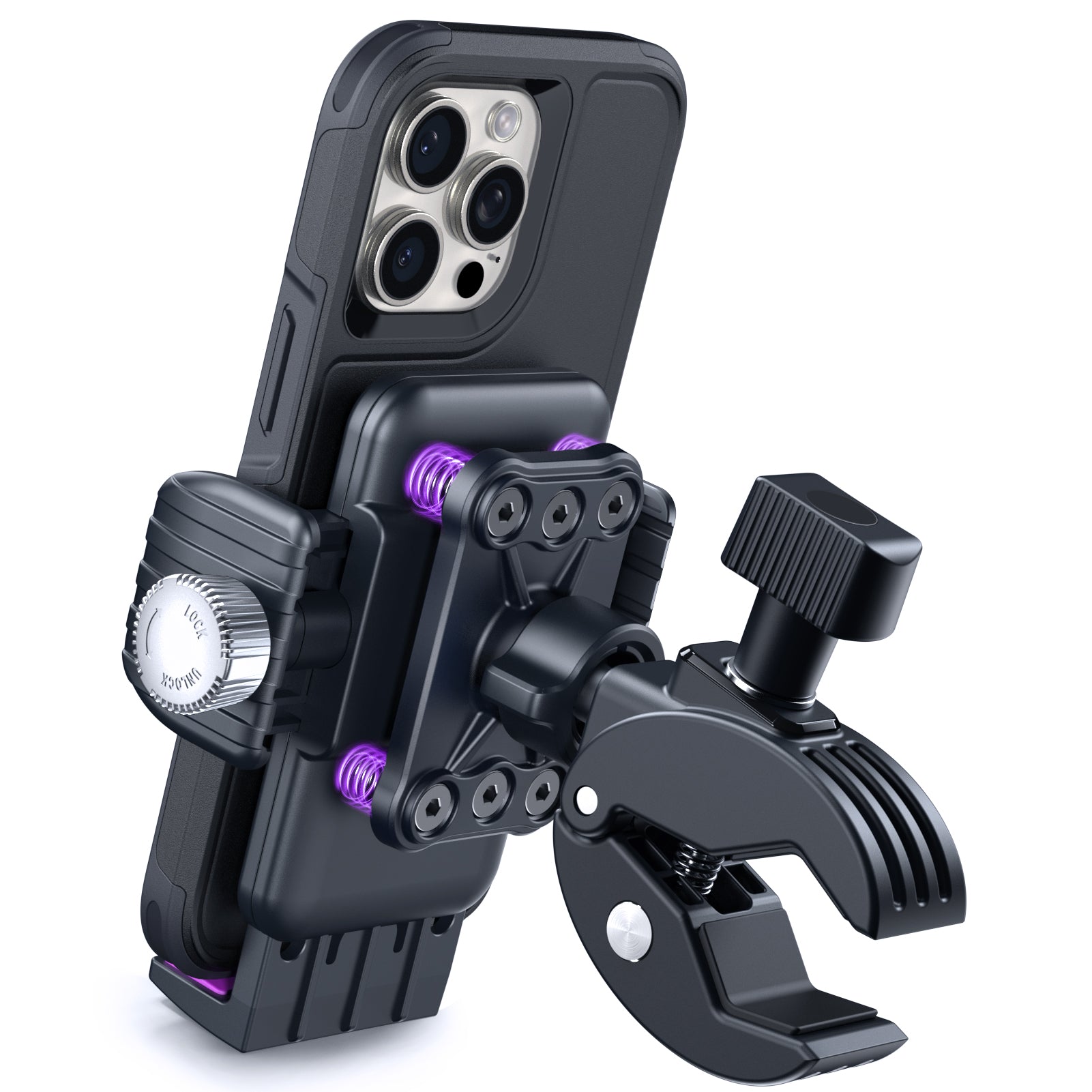 S3 Bike Phone Holder, Rotatable Motorcycle Phone Mount