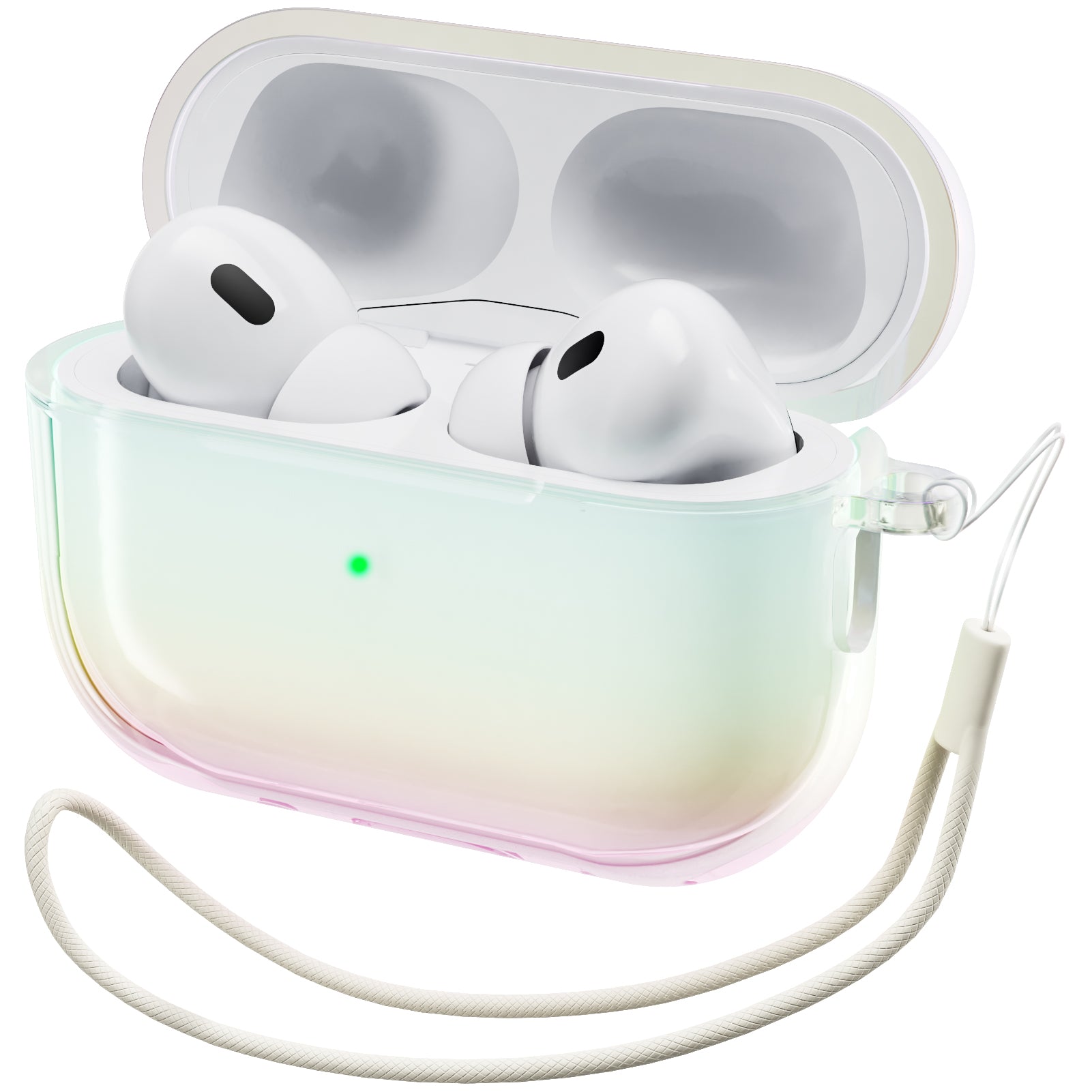 Iridescent AirPods Pro 2 with Lanyard