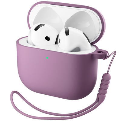 Flüssigsilikon AirPods 4 Hülle (2024) mit Schlüsselband