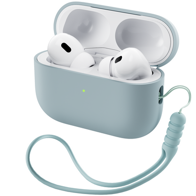 Flüssigsilikon AirPods Pro 2 Hülle (2022) mit Umhängeband