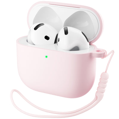 Flüssigsilikon AirPods 4 Hülle (2024) mit Schlüsselband