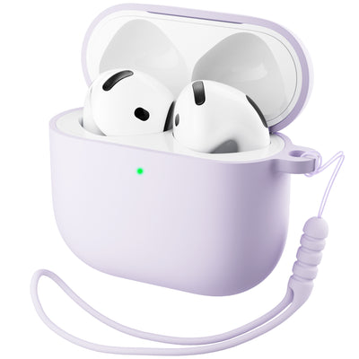 Flüssigsilikon AirPods 4 Hülle (2024) mit Schlüsselband