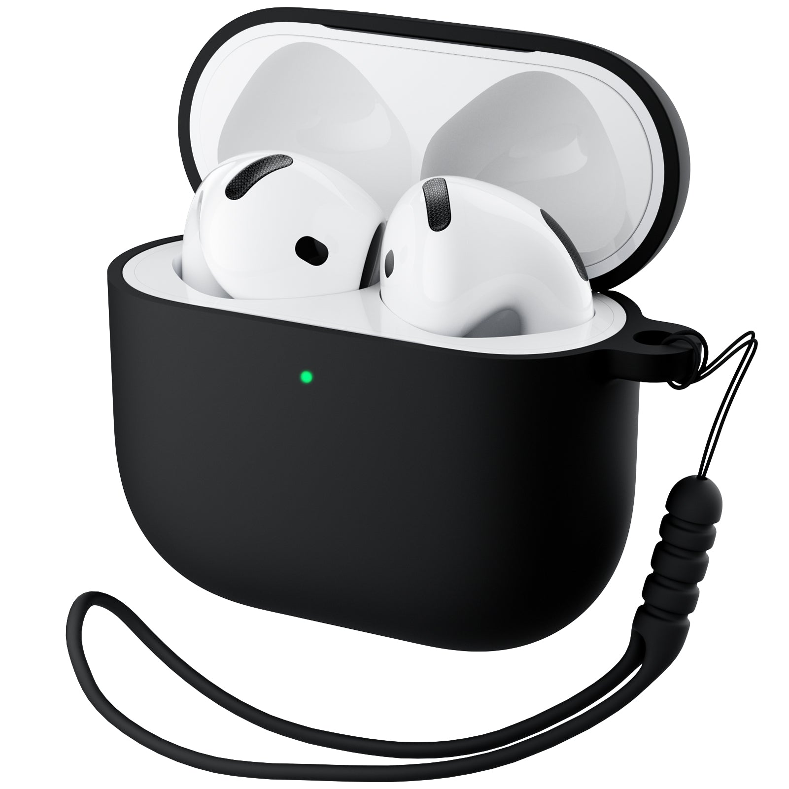 Liquid Silicone AirPods 4 Case(2024) with Lanyard