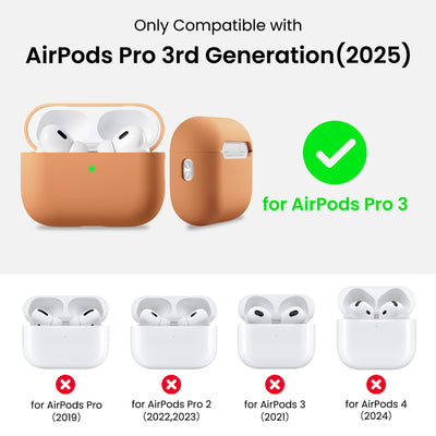Flüssigsilikon-Hülle für AirPods Pro 3 mit Schlüsselband