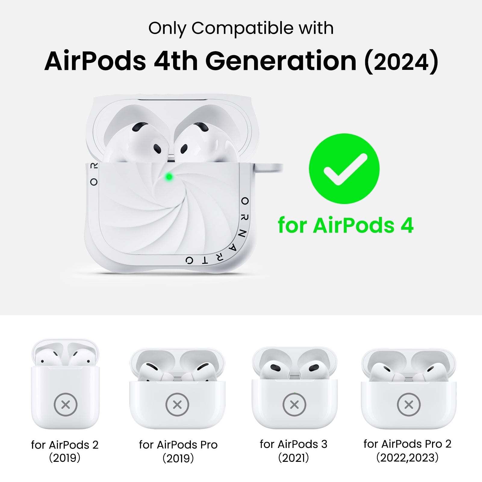 VORTUXE Liquid Silicone AirPods 4 Case