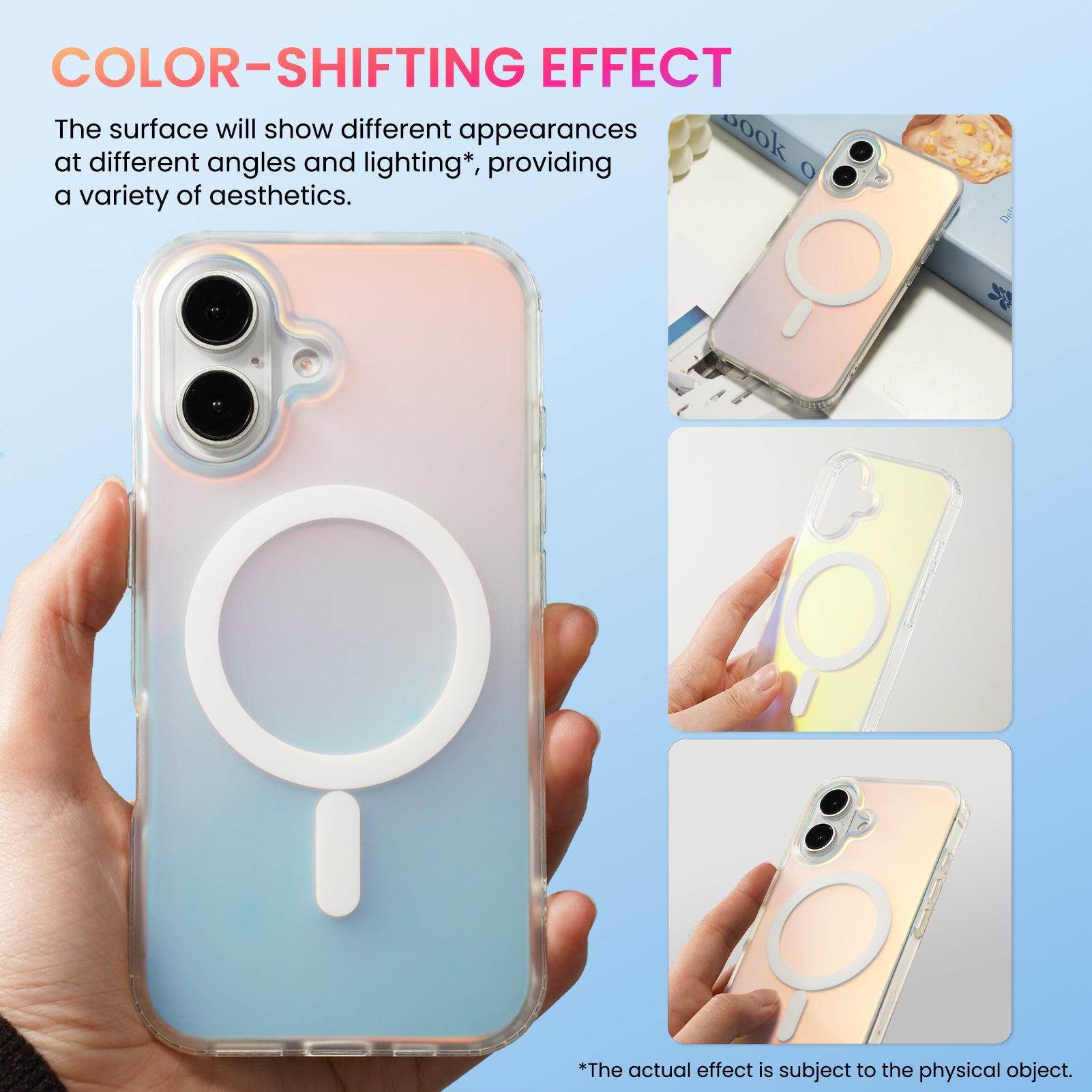 Hue for iPhone 16 Series, Fluorescent Gradient, Compatible with Magsafe