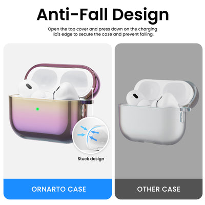 Irisierendes AirPods Pro 2 Case mit Umhängeband