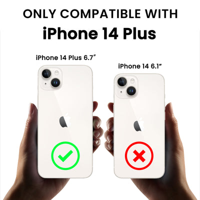 Flüssigsilikon Hülle für iPhone 14 Plus mit Kameraschutz und 2 Displayschutzfolien