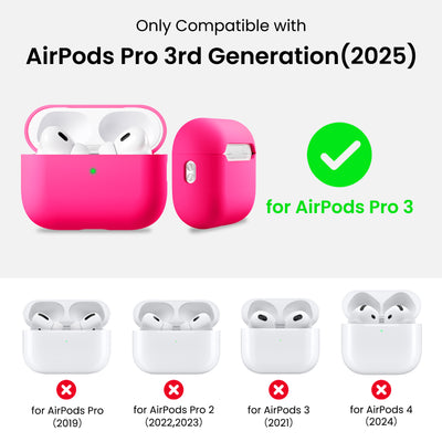 Flüssigsilikon-Hülle für AirPods Pro 3 mit Schlüsselband