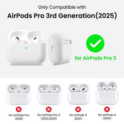 Flüssigsilikon-Hülle für AirPods Pro 3 mit Schlüsselband