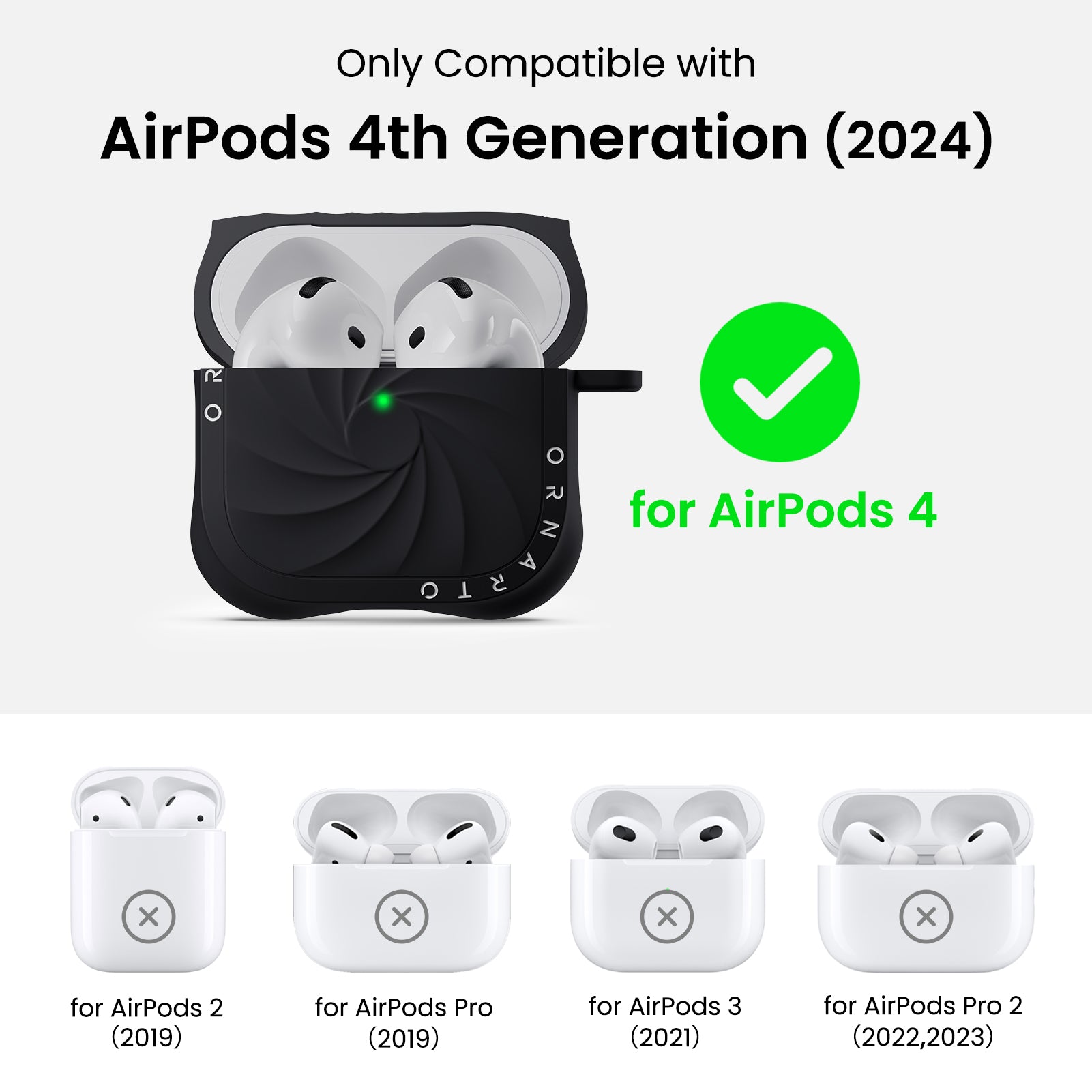 VORTUXE Liquid Silicone AirPods 4 Case