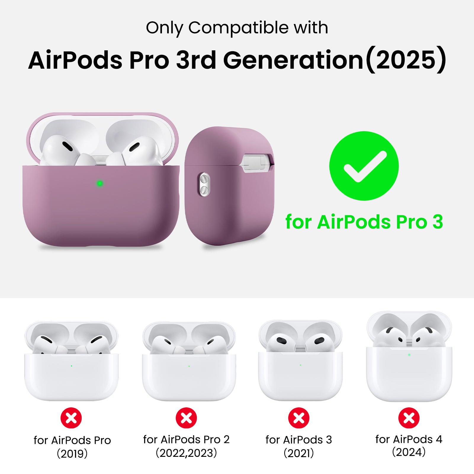 Liquid Silicone AirPods Pro 3 with Lanyard