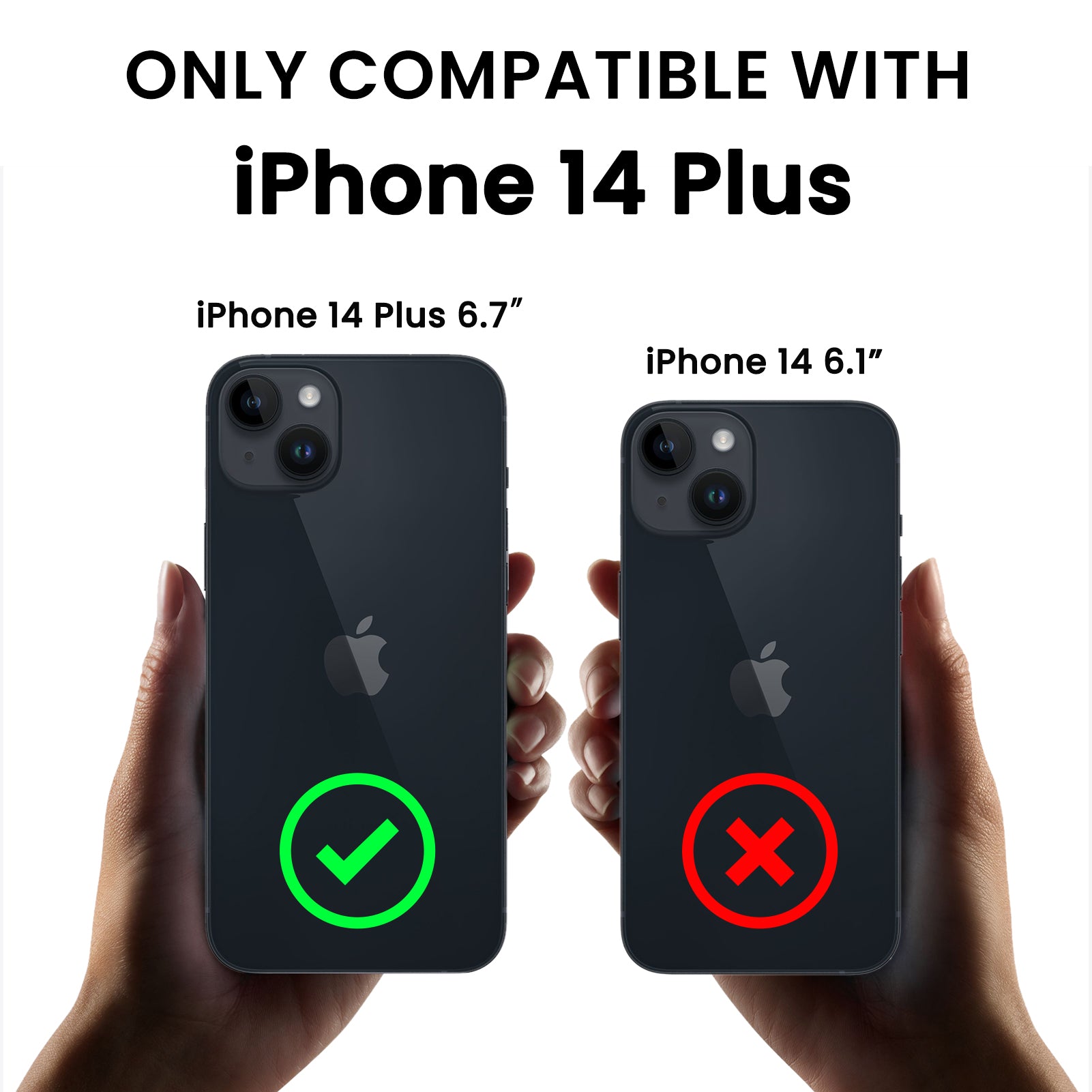 Liquid Silicone iPhone 14 Plus Case with Camera Protection and 2 Screen Protectors