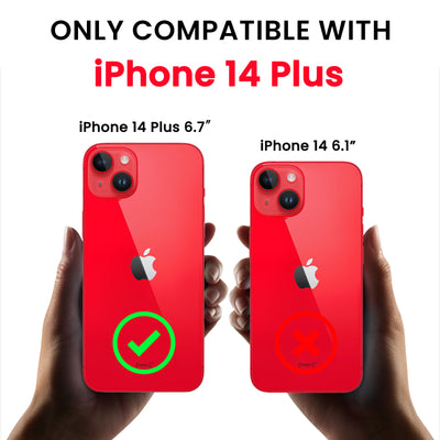 Flüssigsilikon Hülle für iPhone 14 Plus mit Kameraschutz und 2 Displayschutzfolien