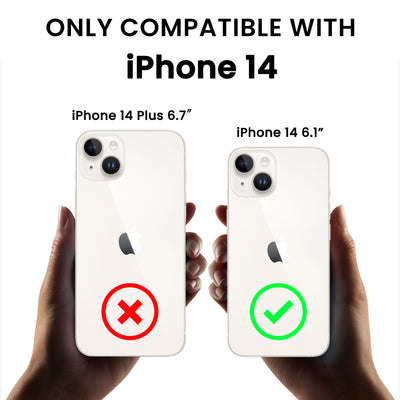 Flüssigsilikon iPhone 14 Hülle mit Kameraschutz und 2 Displayschutzfolien