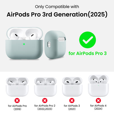 Flüssigsilikon-Hülle für AirPods Pro 3 mit Schlüsselband
