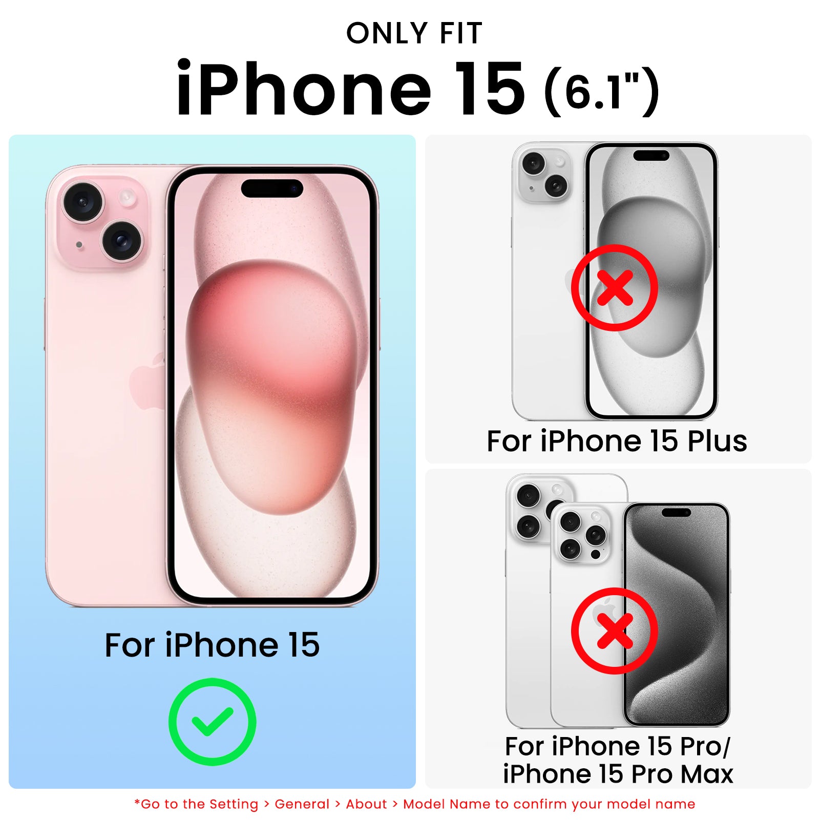 Hue for iPhone 15 Series, Fluorescent Gradient, Compatible with Magsafe