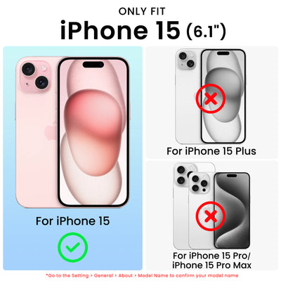 Fluoreszierendes Farbverlauf-MagSafe-Case für die iPhone 15 Serie