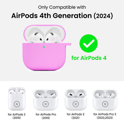Liquid Silicone AirPods 4 Case(2024) with Lanyard