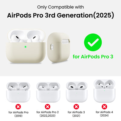 Flüssigsilikon-Hülle für AirPods Pro 3 mit Schlüsselband