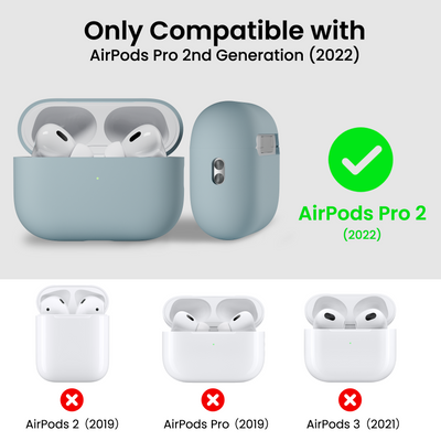 Flüssigsilikon AirPods Pro 2 Hülle (2022) mit Umhängeband