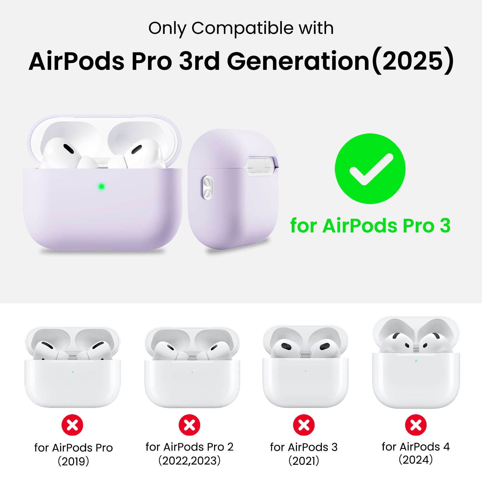 Liquid Silicone AirPods Pro 3 with Lanyard