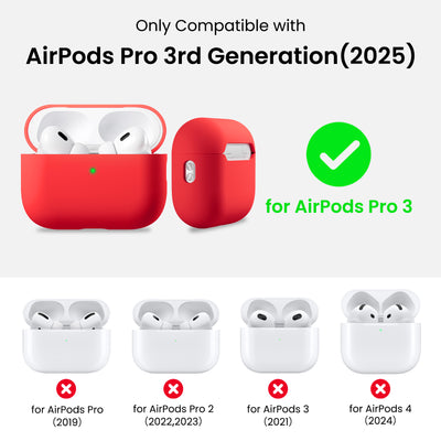 Flüssigsilikon-Hülle für AirPods Pro 3 mit Schlüsselband
