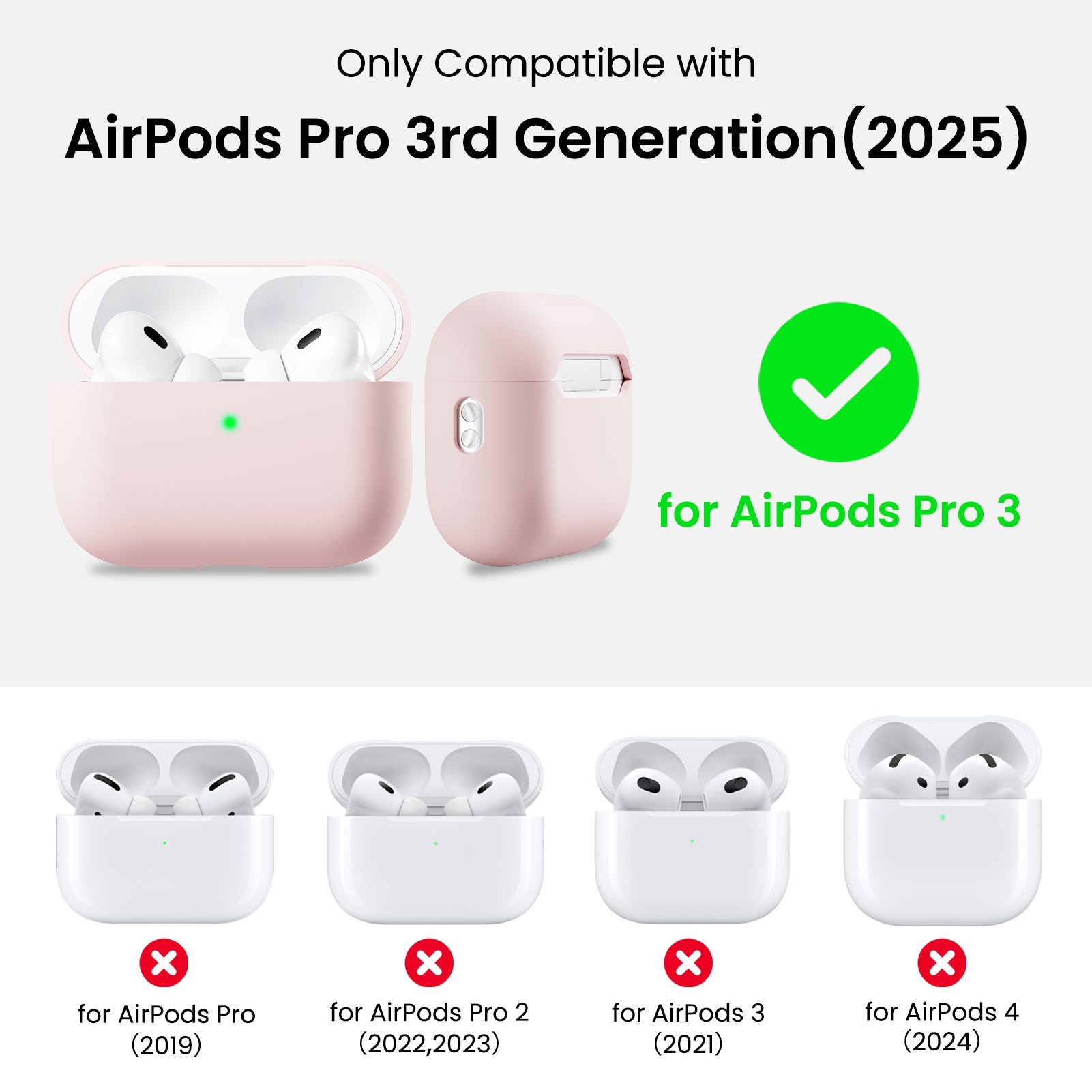 Liquid Silicone AirPods Pro 3 with Lanyard