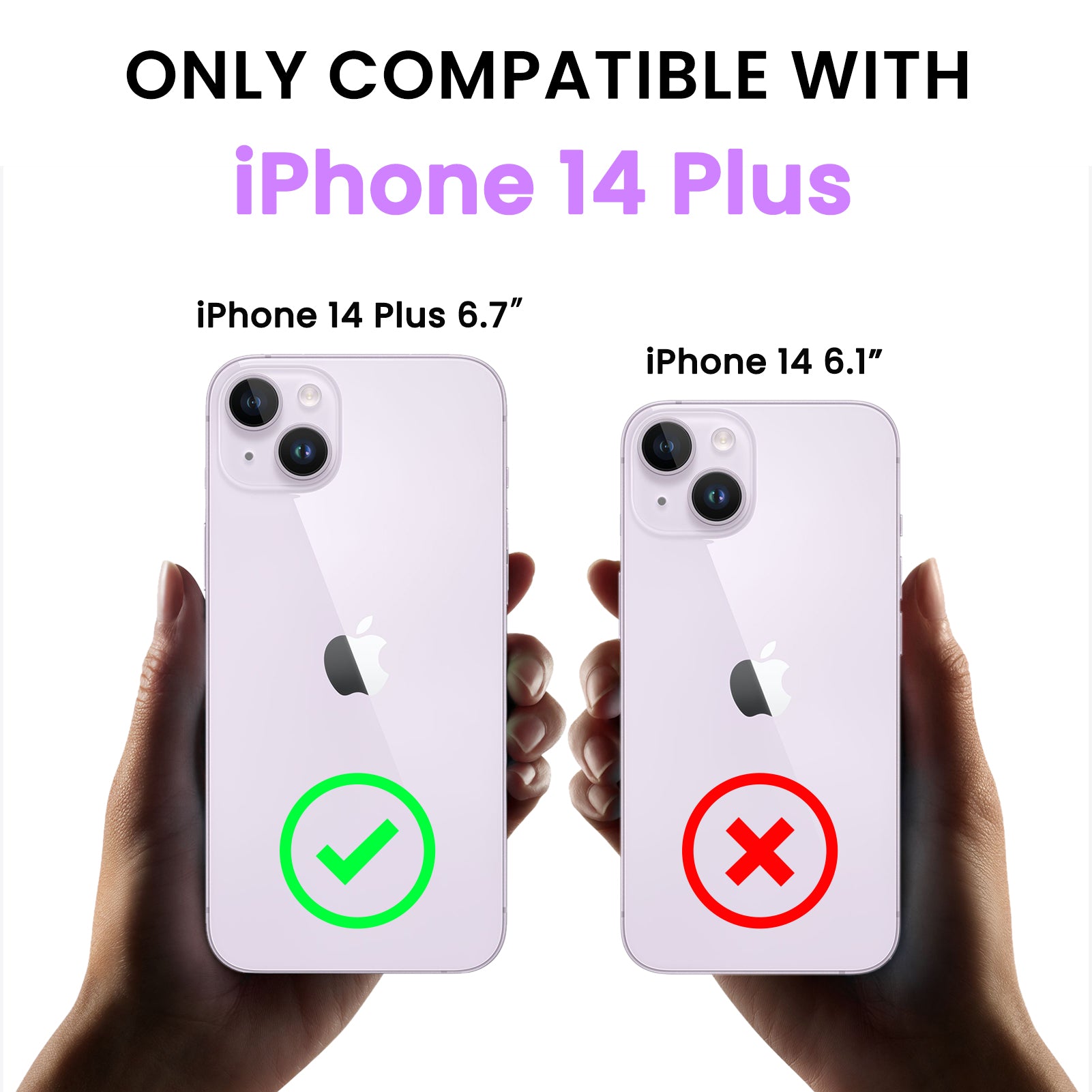 Liquid Silicone iPhone 14 Plus Case with Camera Protection and 2 Screen Protectors