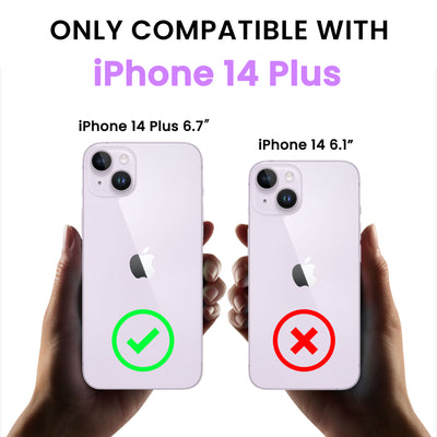 Flüssigsilikon Hülle für iPhone 14 Plus mit Kameraschutz und 2 Displayschutzfolien