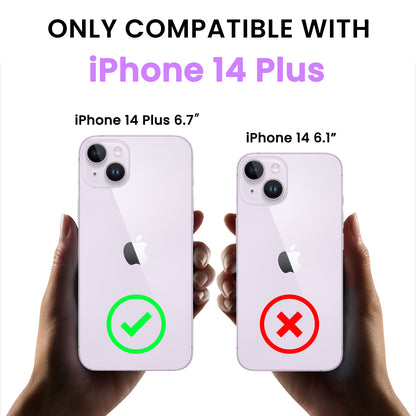 Liquid Silicone iPhone 14 Plus Case with Camera Protection and 2 Screen Protectors