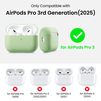Flüssigsilikon-Hülle für AirPods Pro 3 mit Schlüsselband