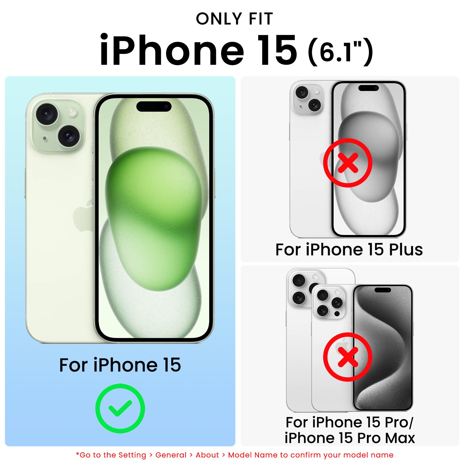 Hue for iPhone 15 Series, Fluorescent Gradient, Compatible with Magsafe