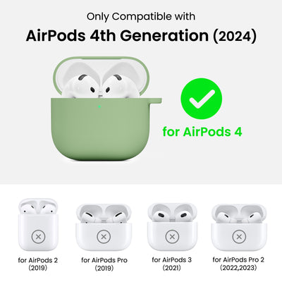 Flüssigsilikon AirPods 4 Hülle (2024) mit Schlüsselband