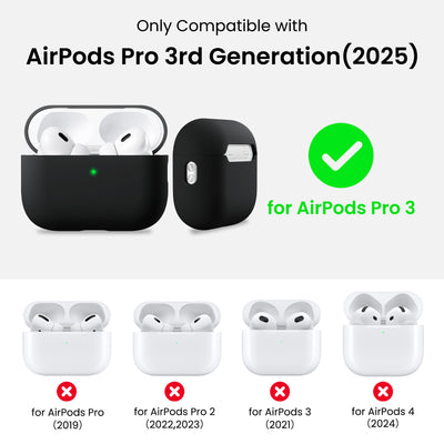Flüssigsilikon-Hülle für AirPods Pro 3 mit Schlüsselband