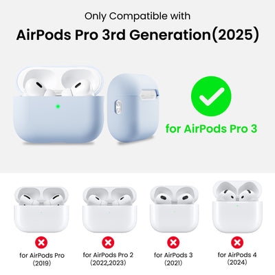 Flüssigsilikon-Hülle für AirPods Pro 3 mit Schlüsselband