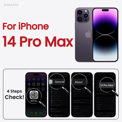 ORNARTO Liquid Silicone iPhone 14 Pro Max Case
