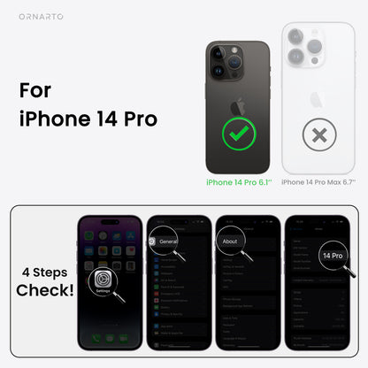 Liquid Silicone iPhone 14 Pro Case with Camera Protection and 2 Screen Protectors