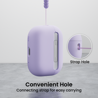 Flüssigsilikon AirPods Pro 2 Hülle (2022) mit Umhängeband