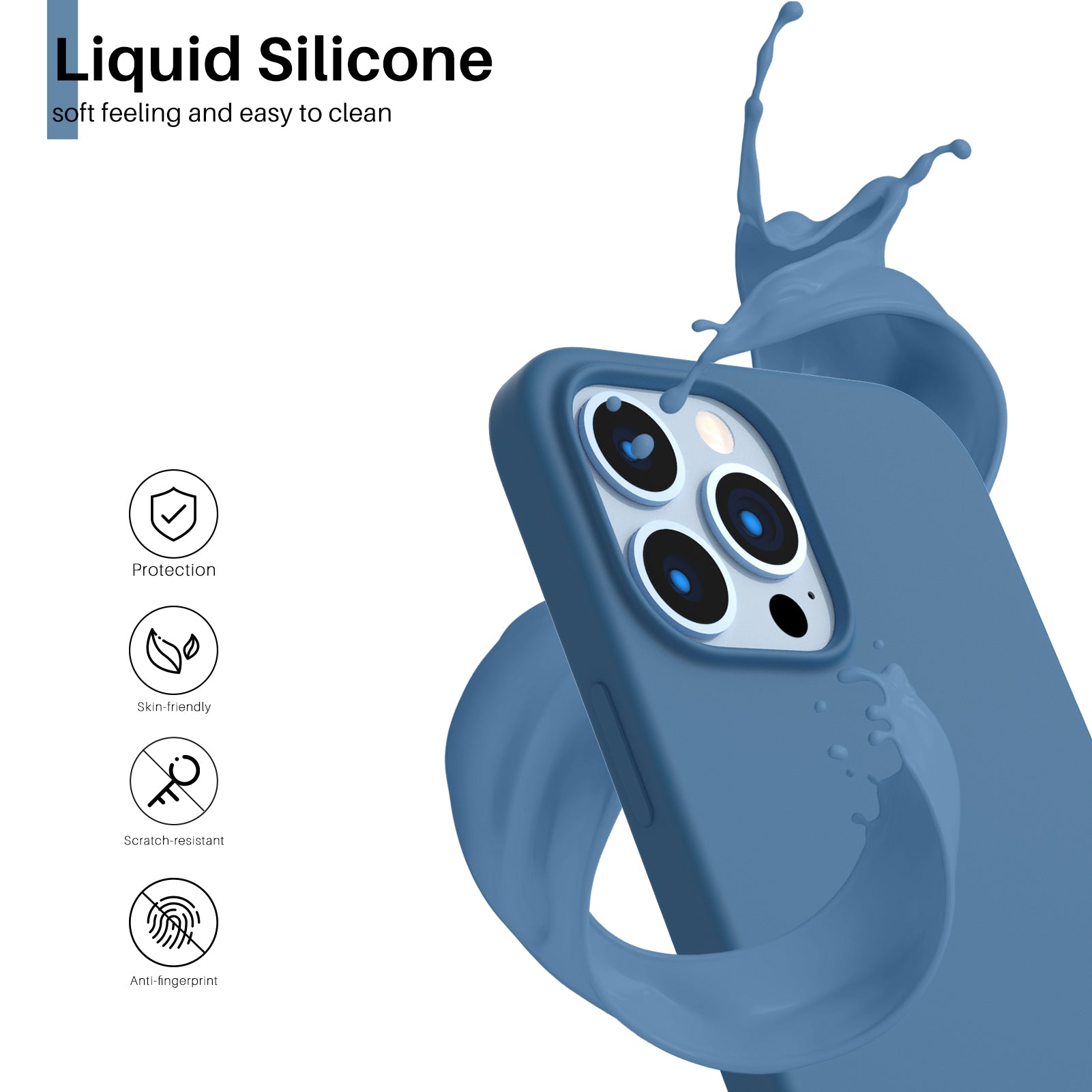Liquid Silicone iPhone 13 Pro Max Case