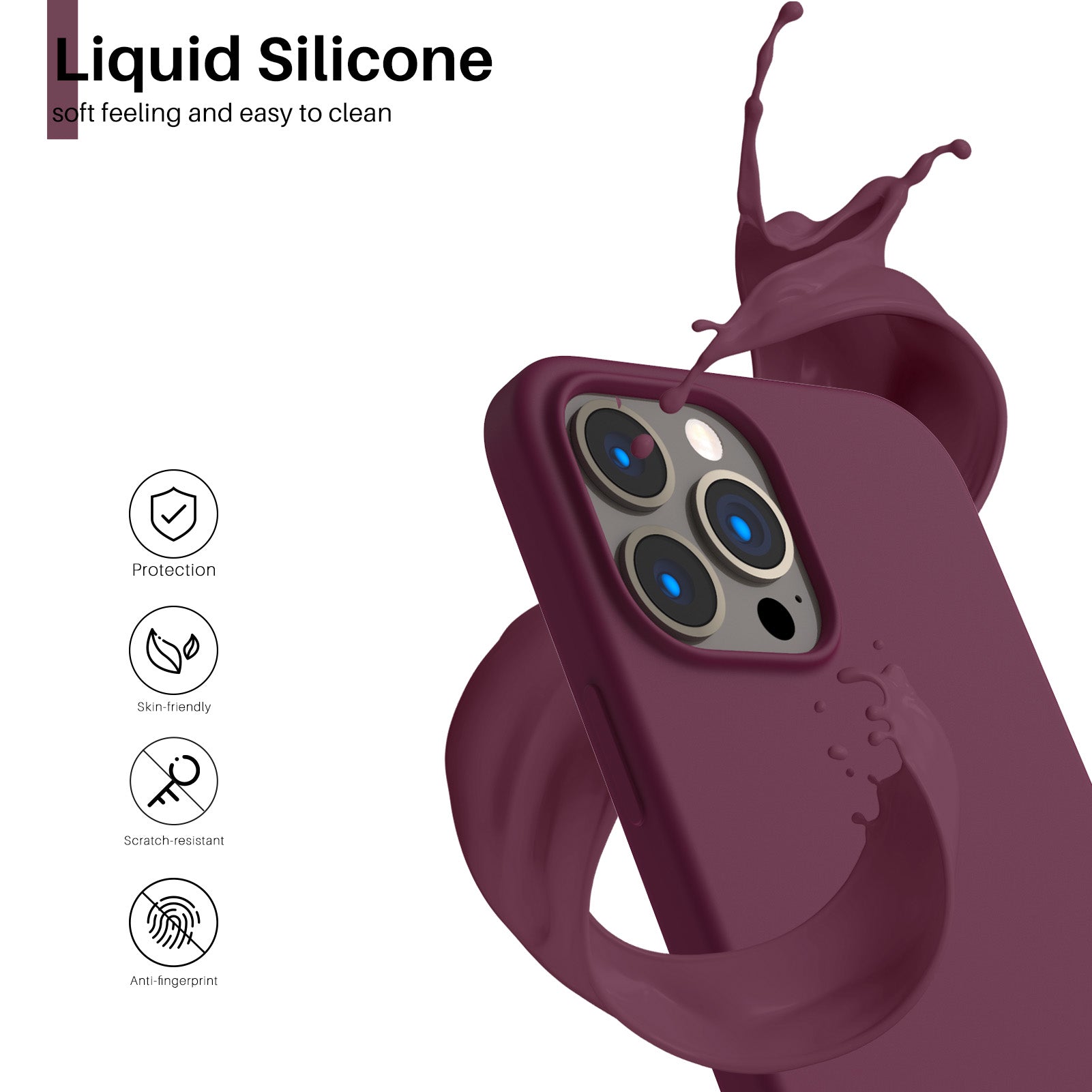 Liquid Silicone iPhone 13 Pro Max Case