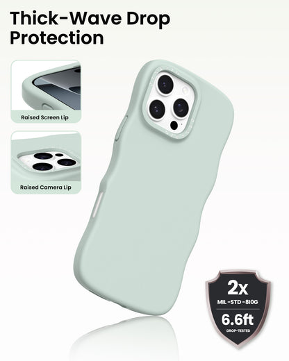 Wavy Liquid Silicone for iPhone 16 Pro | Pro Max